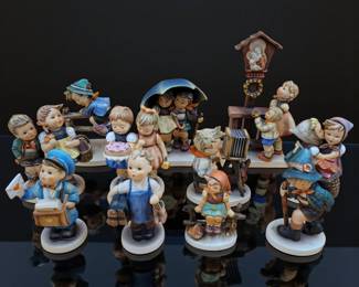 11Pc Collection of Geobel Hummel Figurines