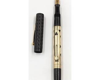 Vintage Waterman No. 52 Fountain Pen With 14K Gold Overlay, Circa 1925