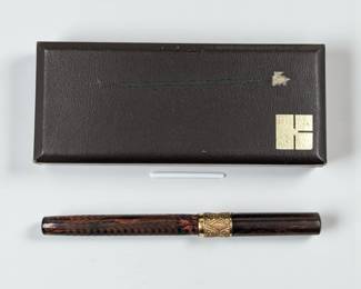 A Vintage Paul E. Wirt? Fountain Pen With A 14K Gold Nib And A Kreisler Pen Case, Needs Work