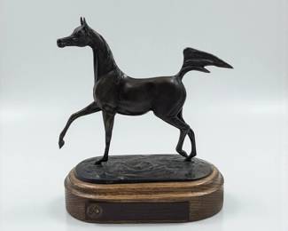 2007 Canadian National Arabian Horse Reserve Championship Bronze Sculpture by Jill Mckinney