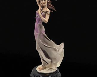 Large Giuseppe Armani Figurine: "Muse Of Wind" 2063C With Original Box