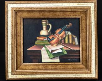 Signed American A. Warner Oil On Canvas Painting, 20th Century