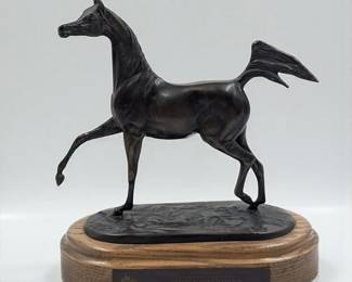 2006 Canadian National Arabian Horse Reserve Championship Bronze Sculpture by Jill Mckinney