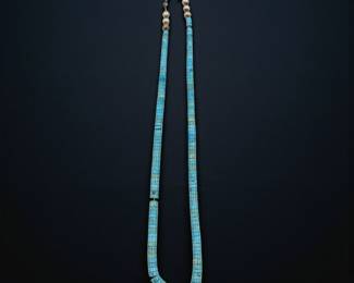Vintage Santo Domingo Turquoise Necklace by "Paulito"