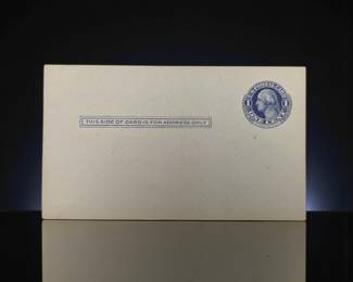An Antique United States Postal Scott No. UY5 Stationary Message / Reply Card, Issued 1910