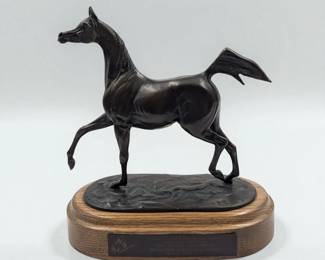 2006 Canadian National Arabian Horse Reserve Championship Bronze Sculpture by Jill Mckinney