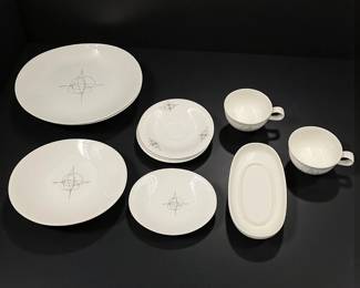 10 Piece Lot Of Eva Zeisel (Hungarian, 1906-2011) Hallcraft Fantasy China