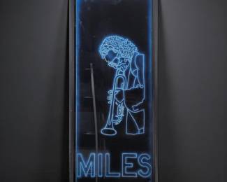 Suzzette Urs Signed Reverse Acrylic Glass Art Dated 1992