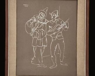 Picasso Drawing Signed 1 Of 2