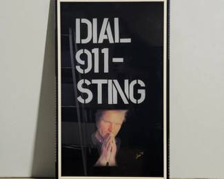 Suzzette Urs Signed Reverse Acrylic Glass Art Dated 1991