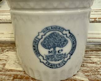 French and Belgian marmalade confit advertising porcelain jars