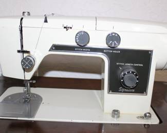 Ward's Signature sewing machine, cabinet model
