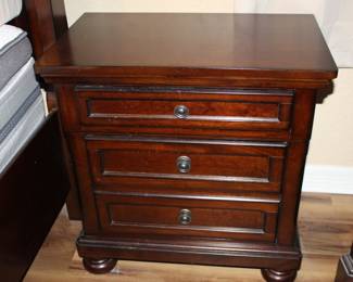 one of a pair of nightstands