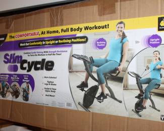 NIB Slim Cycle exercise bike, collapsible