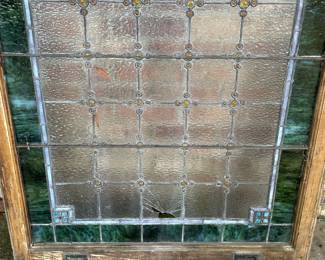 $300.00. Antique Stained glass window from Monroeville, AL church - one pane needs replaced - many people in Pensacola can repair. 39”x36”