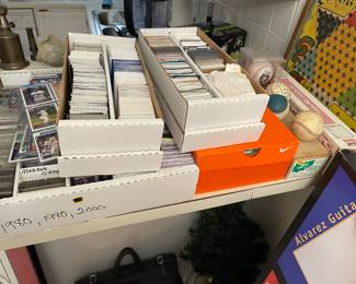 $250.00. BASEBALL, PLUS and BALLS. FIRM! LOT SALE ONLY!!! NO EXCEPTIONS - NO PICKING THROUGH. ca. 1980-2000. Famous and semi-famous. Some rare Tiger Woods cards.