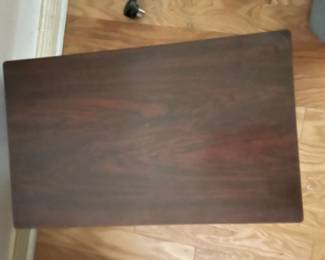 $250.00. Antique large campaigne-style lap desk, with storage and lap extension