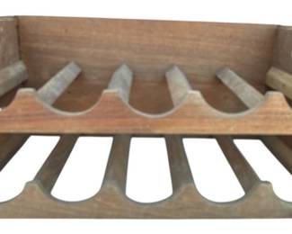 Two Stacking Wood Wine Bottle Holders