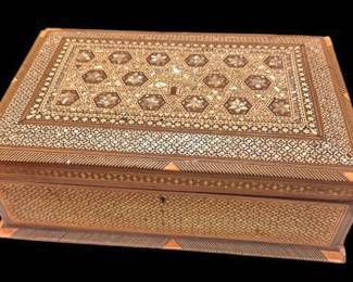 Moroccan Mother of Pearl Inlay Chest