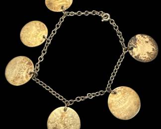 Vintage Sterling Silver Charm Bracelet