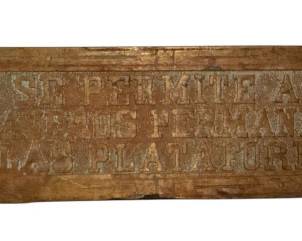 Solid Brass Spanish Train Depot Sign