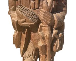 Vintage Hand Carved Wood Folk Art