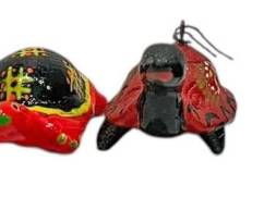 Miniature Paper Mache Wooden Tortoises