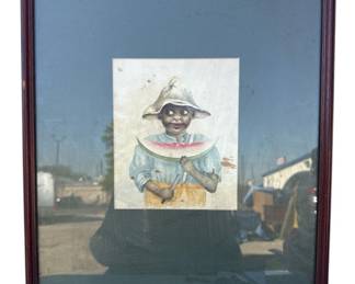 Original Vintage Black Americana Art