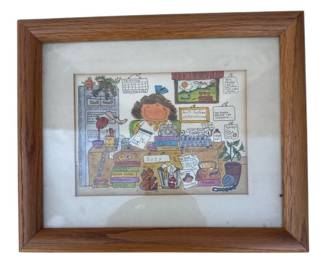 Vintage Gay Felton Hand Drawn Illustration