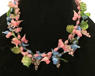 Two Murano Style Lampwork Necklaces