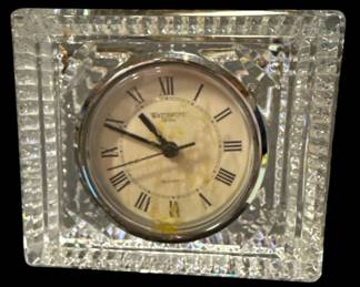 Signed Waterford Crystal Quartz Clock