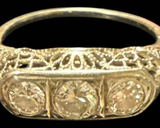 Faux Diamond Costume Ring