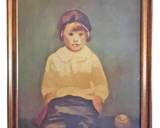 George Luks Boy with Baseball