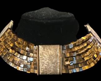 Vintage Tiger Eye Bead Necklace