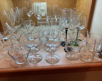 Lots of lovely stemware