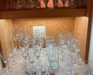 Lots of stemware