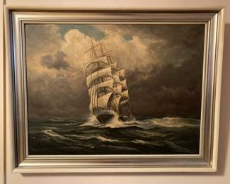 Fritz Heite oil painting.