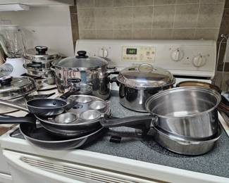 Image if we didnt have cabinets and this is how people stored their pots and pans. That would be crazy. 