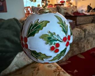 Vintage Cloisinete Christmas ball