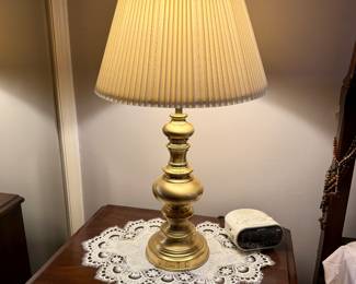 Stiffle Brass Lamps (2)