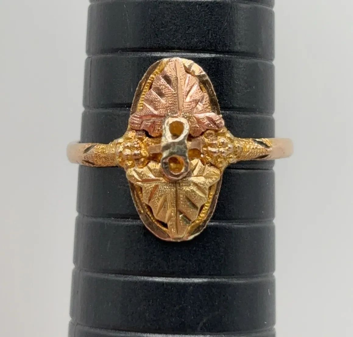 001 Black Hills 10K Yellow and Rose Gold Ring