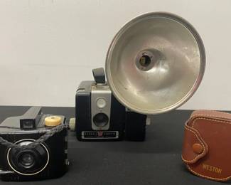 Vintage Kodak Brownie Hawkeye Camera With Baby Brownie Special Camera, Etc.