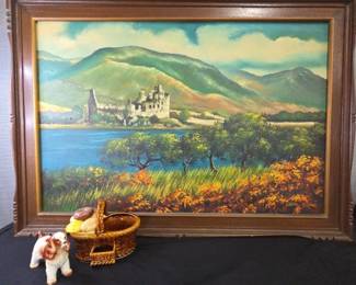 N. Nucum Painting On Canvas Framed, Arias Planter