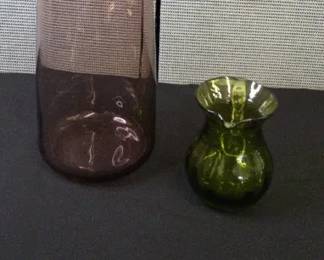 Terrane Glass Co. No. 12 Pitcher, Vintage Green Glass