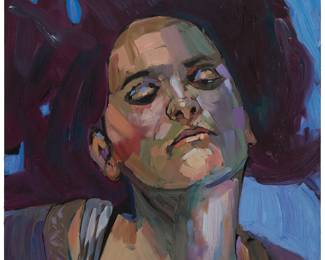 233
Luis Miguel Portilla Tuesta
(b. 1986, Peruvian)
Portrait of a woman
Oil on canvas
Signed lower right: Portilla
23.75" H x 19.75" W
Estimate: $300 - $500