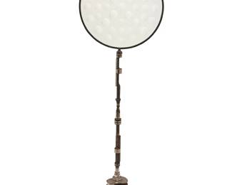 17
Feliciano Béjar
(1920-2007, Mexican)
Magiscopio, 1981
Steel and glass
With etched signature and date at glass edge: Feliciano Bejar / 81
64" H x 19.875" W x 8.125" D
Estimate: $3,000 - $5,000