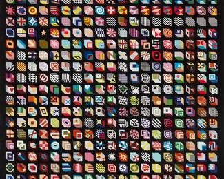 146
Pedro Friedeberg
(b. 1936, Mexican)
"Almanaque o 365 Sueñitos Surrealistas"
Giclée in colors on paper in artist's frame
Edition: LIII/LXV
Signed and numbered in Roman numerals in silver ink in the lower margin: Pedro Friedeberg
Image: 27" H x 27" W; Sight: 28.75" H x 28.75" W
Estimate: $600 - $800