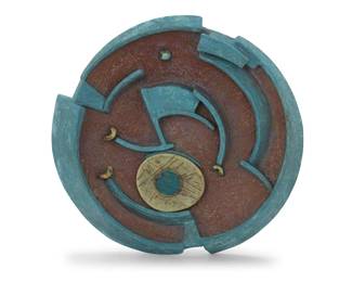 230
Gersony Silva
(b. 1960, Brazilian)
Untitled
Glazed ceramic
With incised signature verso
13.75" H x 14.5" W x 2.5" D
Estimate: $300 - $500