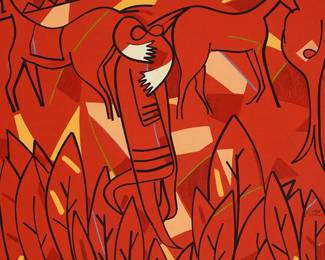 222
Baldomero Moreiras
(b. 1979, Spanish)
"Nocturno No. 3," 2010
Acrylic on canvas
With the incised signature and date lower right: Moreiras / 2010; signed and dated again, titled, and inscribed "Pintado en Golpellas," all on the stretcher; with an alternative title, "Home Compeixe O Pescador," on a typed label affixed to the stretcher
25.5" H x 29" W
Estimate: $300 - $500