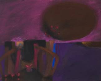 99
Fernando de Szyszlo
(1925-2017, Peruvian)
"Estudio No. 3," 1974
Gouache on wove paper
Signed lower right: Szyszlo; titled and dated on a label affixed to the overmat's previous backing board that accompanies the work
Image/Sheet: 22.25" H x 30" W
Estimate: $5,000 - $7,000